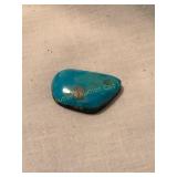 Turquoise stone, 1.25x.8', .23 oz.