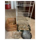 Metal cart w/ contents 14 1/2' x 20ï¿½ x 10 1/2,