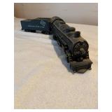 S gauge model steam locomotive, 1950s?, & coal