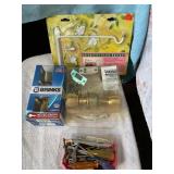 Door knobs, plant hanger, small screwdrivers,