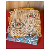 Feed sack material, various sizes