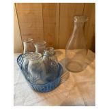 5 pint glass milk bottles Hagerstown, Shanks