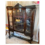 Curved glass china curio cabinet 44' x 65' x 16ï¿½