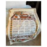 10+ Linen calendars  1962, 1973, ect
