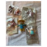 Cereal box toys-Chip & Dale figures  most NIP