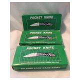 3 Stainless steel blade folding lock back