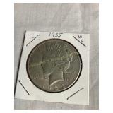 1935 silver peace dollar