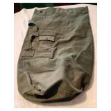 Military green duffle bag, 22x38'