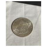 1882 Morgan silver dollar