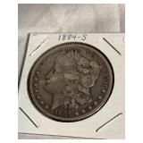 1884 (s) Morgan silver dollar