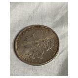 1884 Morgan silver dollar