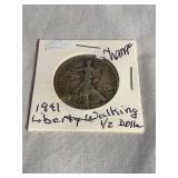 1941 Liberty Walking half dollar
