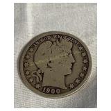 1900 Barber half dollar