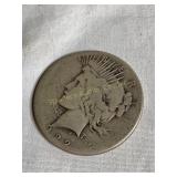 1922  (s)  Silver peace dollar