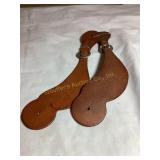 Pr leather western spur straps, 11x2.5'
