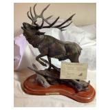 'Wilderness Songï¿½ elk sculpture by artist