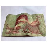 Bank of Israel bank note 500 pruta