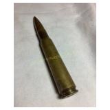Vintage firearm cartridge case, 5.25' inscribed