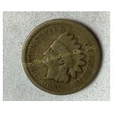 1859 Indian head laurel wreath reverse one cent