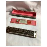 Vintage M. Hohner ECHO harmonica 5.5',