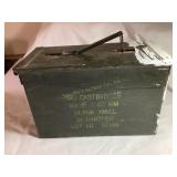 US military issue metal ammo box, 11.5x6x7'