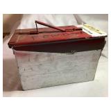 US military issue metal ammo box, 11.5x6x7',