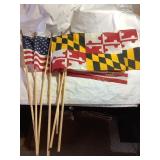 7 Flags, US & MD, largest is 17x11.5'