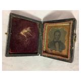 Daguerreotype photograph, w/decorative ornate