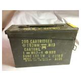 US military issue SFC metal ammo box, 11x3.5x7'