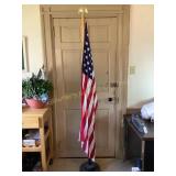 USA flag w/flag pole, 32x46'
