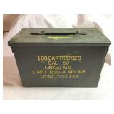 US military issue metal ammo box, 11.5x6x7'