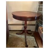 Wood table w/ drawer 24' dia., no markings