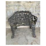 Cast iron bench-33' x 28 1/2ï¿½, show wear