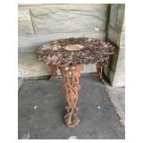 cast iron table 20' x 14' shows wear