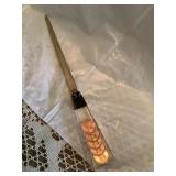 Lucite letter opener w/1971 Pennies