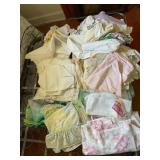 Misc bed sheets, dollies, etc show wear