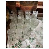 8 Mt Vernon goblets & 6 Starburst glasses