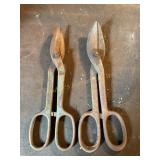 2 pr tin snips