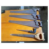 5 saws, 1 is double edged