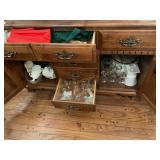 Contents only of 2 drawer, 2 cupboards