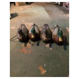 4 duck decoys plastic
