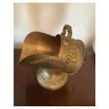 Vtg  silver plate sugar scuttle, 5.5'H
