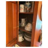 Contents of cupboard - corelle Butterfly gold