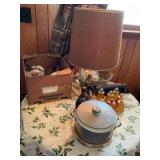 Round wood table 36'  Dia x 30ï¿½  high w/