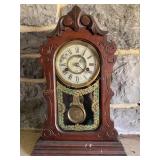 Mantle clock 17' x 4 1/2ï¿½, no markings not tested