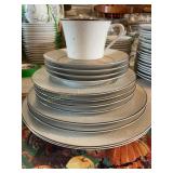 Royal Court brocade China, 4 saucers, 4 dessert