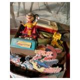 Misc toys, Mickey Mouse, etc show wear