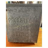 Penn Dairies metal milk box 13' x 11ï¿½ x 10ï¿½