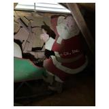 5+Wood Christmas cut outs, Santa, sleigh and