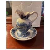 Tilso-Japan pitcher & bowl, 6' tall